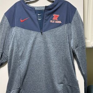 Nike OLE MISS Blue Heathered Pullover